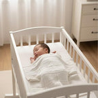 Baby Knit Cotton Blanket White Heart Texture Soft Cotton Nursery Crib Throw for Baby Shower Birthday Size 30x40 - color: White, size: 30"x40"