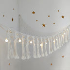 Large Stuffed Animal Net or Hammock, Boho Macrame Toy Hammock with LED Lights, Decorate Room Space Saving Pet Net for Stuffed Animals, Suitable for Nursery, Playroom, Kids Bedroom - style: A