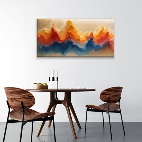 Canvas Wall Art Decor Artwork Modern Paintings Abstract Wall Decor Maximalist Colorful Abstract Art Prints Picture For Bedroom Kitchen Office Aesthetic Wall Decoration Artwork Ready To Hang 20" × 40" - color: ZXJ9D, size: 40"L x 20"W
