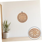 PRETYZOOM Handmade Nordic Woven Wall Basket Decor Bohemian Style Rustic Rattan Wall Art for Living Porch Kitchen for Home Interior