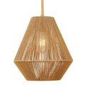 LynPon 12“ Boho Rattan Pendant Light with Rod Hanging, Natural Handwoven Boho Hanging Lamp, Rustic Farmhouse Rattan Chandelier for Dining Room Kitchen Island Bedroom Hallway Foyer Bathroom - color: 12" Wood Tone