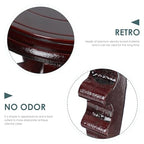 DOITOOL Large Plant Stool Wood Planter Stand Round Wooden Fish Tank Stand Oriental Style Indoor Plant Stand Wooden Display Base