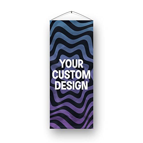 Custom Hanging Canvas Wall Art Decor by DreamController - Personalized Canvas with Your Photo, Text or Logo | HD Print Art for Home & Office | Made in USA | Fast delivery | 16x35 inch | Set of 1 - color: Hanging Canvas Set of 1 Custom