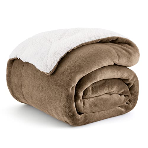Bedsure GentleSoft Sherpa Fleece Throw Blanket for Couch, Non-Heated, Thick and Warm Throw for Women and Men, Soft Fuzzy Plush Weight Kids Blanket for Winter, Camel, 50x60 Inches - color: 05 - Camel, size: Throw (50" X 60")