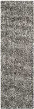 SAFAVIEH Natural Fiber Collection Runner Rug - 2'6" x 10', Light Grey, Handmade Jute, Farmhouse Style, Chunky Textured Thick Pile (NF447G) - color: Light Grey, size: 2'6" x 10' (Runner)