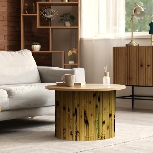 Art3d Natural Bamboo Wall Panel for Interior Wall Decor, Renewable Pole Wrap Wainscoting Paneling for Wall Ceiling Furniture Cabinet Office, 12 x 96 Inch, 2-Pack - Light Burned - color: Light Burned, size: 2-12" x 96"