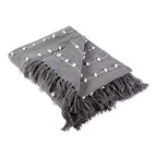 DII Woven Loop Throw Collection, 50x60, Gray - color: Gray