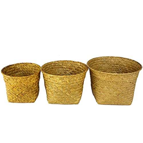 Planter Basket Indoor Outdoor Garden Hand Woven Flower Pots Cover Plant Containers Decoration Planter Decoration Storage