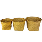 Planter Basket Indoor Outdoor Garden Hand Woven Flower Pots Cover Plant Containers Decoration Planter Decoration Storage