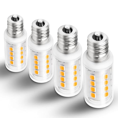 E12 LED Candelabra Base Night Light Bulb 1 Watt Equivalent 10W 15W, AC120V 150lm 2700K Warm White C7 E12 Small Bulbs for Salt Lamp Appliance Bulb Decorative String Lights, Non-dimmable, 4 Pack - color: 2700k Warm White, size: 1 Watt-Non-dimmable-4 Pack