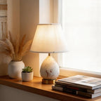 Modern Ceramic Table Lamps Set of 2 for Nightstand, Touch Dimmable Small Bedroom Lamp for Night Stands, Living Room, Kids Room (Gold of 2 Pack) - color: Gold of 2 Pack