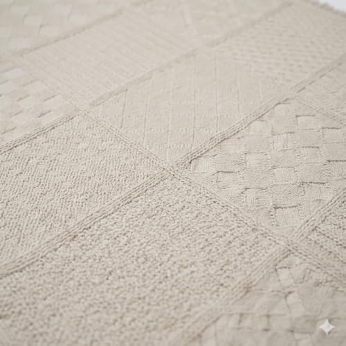 Pure Country Weavers Irish Fisherman Natural Waffle Weave Blanket - Gift Tapestry Throw Woven from Cotton - Made in The USA (69x48) - color: Irish Fisherman