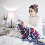 Lynnoland Set of 2 Touch Control Table Lamps, 3-Way Dimmable Bedside Nightstand Lamps for Bedroom Living Room Nursery, 800 Lumens 5000K Warmlight Bulbs Included - color: (2 Pack)Pink & Black(Base)-5000K Bulbs Included