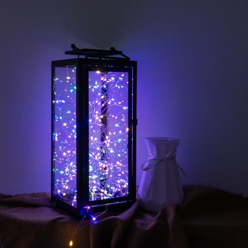 Fairy Lights Plug in,100FT 300LEDs Waterproof Led String Lights,8 Modes Remote Twinkle Light for Outdoor Indoor Christmas Wedding Birthday Garden Party Decorations,Silver Wire,Multicolor - color: Multicolor, size: 100FT 300Leds