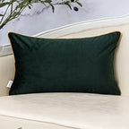 Yangest Green Throw Pillow Cover Wavy Cushion Cover Modern Zippered Rectangular Pillowcase for Sofa Couch Bedroom Living Room Home, 12x20 Inch - color: Green, size: 20" x 12" (Pack of 1)
