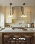 Pendant Lights Kitchen Island, HWH Kitchen Island Lighting for Bathroom, Dining Room, 1-Light Hanging Lights Fixtures with Clear Floral Glass, Oil-Rubbed Bronze Finish, 5HJX110MIL ORB - color: Oil-Rubbed Bronze
