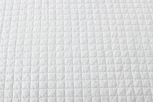 100% Cotton Quilted Throw Decorative Throw Blanket Multi Color Super Soft Warm Indian Vintage Reversible Quilt for Sofa and Couch 50"x60" (Soft White) - color: Soft White
