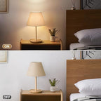 Seaside village Small Lamp Shades for Table Lamp, Natural Linen Lamp Shades Set of 2, 5.5" Top x 10" Bottom x 6.6" High, Brown Burlap Lampshade Replacement, Spider, Bulb Clip Adapters Included - color: Brown