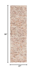 SAFAVIEH Natura Collection Runner Rug - 2'3" x 8', Dark Brown & Beige, Handmade Wool Blend, Textured Design, Ideal for Hallway, Bedroom, Foyer (NAT620E) - color: Dark Brown/Beige, size: 2'3" x 8' (Runner)