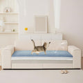 VClife Modern Couch Cover, Non Slip Dog Sofa Cover, Blue, 35.4" x 63" | Pet-friendly Sofa Covers, Scratch-resistant, Waterproof, Non Slip That Stay Firmly In Place, Durable and Machine Washable - color: 01# Blue, size: 35.4" x 63"