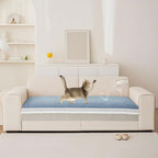 VClife Modern Couch Cover, Non Slip Dog Sofa Cover, Blue, 35.4" x 63" | Pet-friendly Sofa Covers, Scratch-resistant, Waterproof, Non Slip That Stay Firmly In Place, Durable and Machine Washable - color: 01# Blue, size: 35.4" x 63"