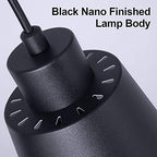 Modern Black Pendant Light Fixture 5.94'' (3-Pack) Mini 1-Light Pendant Lighting 3-Pack for Kitchen Island Industrial Hanging Pendant Light Cup Shade for Christmas Gift,Dining Room,Bar,E26,MAX60W - color: Mini Black 3-PACK
