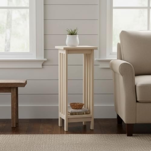 International Concepts Mission Plant Stand, 30-Inch High, Solid Parawood, Unfinished