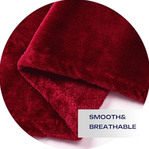 JIAHANNHA Red Throw Blanket Decorations Thin Fleece Blanket 50"x60",Super Soft Cozy Plush Throw Blanket for Couch Sofa Bed,Warm and Lightweight Bed Blankets for Adults - color: Red, size: Throw(50"×60")