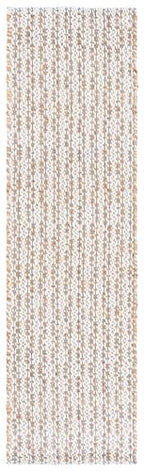 SAFAVIEH Natural Fiber Collection Area Rug - 2'3" x 8' Runner, Natural & Grey, Handmade Jute & Wool, Ideal for Living Room, Hallway, Foyer, Entryway, Bedroom (NFB225F) - color: Natural/Grey, size: 2'3" x 8' (Runner)