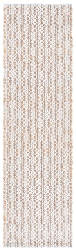 SAFAVIEH Natural Fiber Collection Area Rug - 2'3" x 8' Runner, Natural & Grey, Handmade Jute & Wool, Ideal for Living Room, Hallway, Foyer, Entryway, Bedroom (NFB225F) - color: Natural/Grey, size: 2'3" x 8' (Runner)
