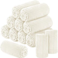 Buryeah 12 Pcs Flannel Throw Blanket Bulk 50 x 60 in Sleepover Blanket Outdoor Wedding Throw Lightweight, Oeko-tex Standard 100 Certified for Sofa Homeless Gifts (Light Beige) - color: Light Beige