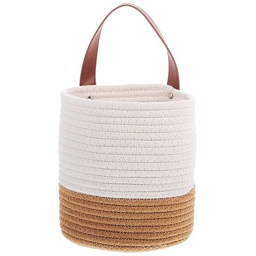 Boho Decor Wall Hanging Woven Basket Planters for Indoor Plants Rustic Hanging Flower Pot Basket