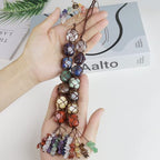 2 Pieces of 7 Chakras Healing Crystals and Tree of Life Wall Hanger Tumbled Gemstones Meditation Hanging Ornament Christmas Tree Memorial Hanging Pendant (Style 1) - color: A-style 19