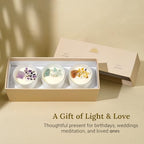 AvaConcept Healing Crystal Candle Gift Set – Set of 3 Amethyst, Amazonite & Sunstone Hand-Poured Soy Wax Lavender Jasmine, Coastal Breeze & Jungle Attachment Aromatherapy 3.5oz Each | Premium Gift Box - size: 3.5oz, style: Lavender Jasmine, Coastal Breeze