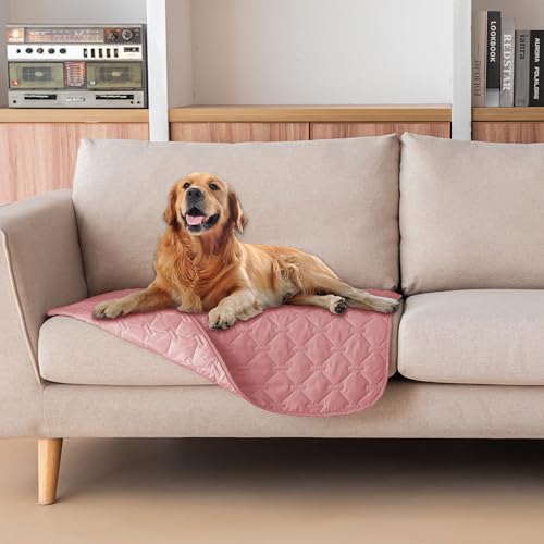 gogobunny 3X Stronger Waterproof Pet Blanket, Scratch Proof Furniture Protector for Dogs Cats, Reversible Cover 30x30 Inch, Dark Pink/Light Pink - color: Dark Pink/Light Pink, size: 30x30 Inch (Pack of 1)
