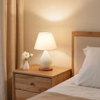 Small Lamp Shades Set of 2, 5.5" Top x 10" Bottom x 6.6" High, Small White Lamp Shades for Table Lamps, Fabric Lampshade Replacement for Bedside Lamp, Wall Sconces, Spider, Clip on Adapters Included - color: White