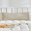 WARMDERN Waffle Weave Pillowcases Body Size 1 Pack Pillow Cases Soft Microfiber Pillow Case Covers Set of 2 Boho Woven Textured Pillowcase with Envelope Closure(Khaki, Body, 20x54 Inches) - color: Khaki-waffle Weave, size: 20" x 54" (Pack of 1)