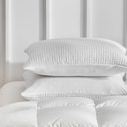 WARMDERN Waffle Weave Pillowcases Standard Size 2 Pack Pillow Cases Soft Microfiber Pillow Case Covers Set of 2 Boho Woven Textured Pillowcase with Envelope Closure(White, Standard, 20x26 Inches) - color: White-waffle Weave, size: 20" x 26" (Pack of 2)