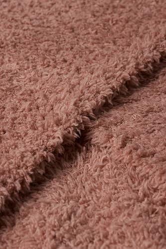 Barefoot Dreams® CozyChic® Throw, Rosy Blush, 54"x72" - color: Rosy Blush