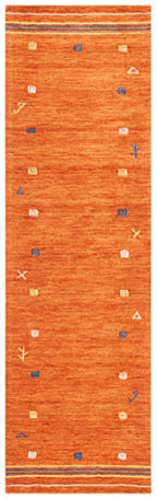 SAFAVIEH Himalaya Collection Runner Rug - 2'3" x 6', Rust, Handmade Boho Tribal Wool, Ideal for High Traffic Areas in Living Room, Bedroom (HIM563P) - color: Rust, size: 2'3" x 6' (Runner)