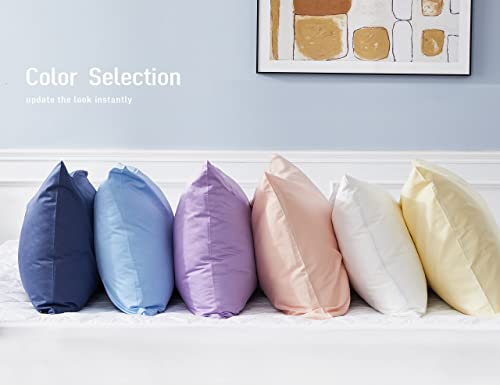 Sunflower Body Pillowcase 100% Cotton Long Pillow Cover/Case Envelope Closure 1 Pack, 20×54 inches White, Soft and Breathable - color: Bright White, size: Body (20"x54")