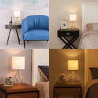 Gold Modern Hollow Out Base Bedroom Small Table Lamp,Bedside Nightstand Lamp with Geometric Metal Base White Fabric Shade,Cute Desk Lamp for Kids Living Room - color: Gold