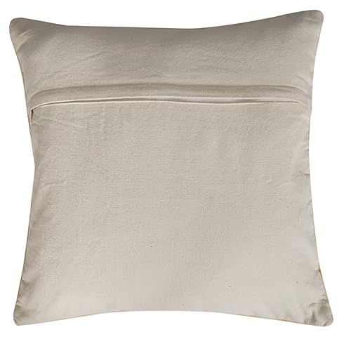 Indian Cotton Cushion Cover Sabra Kilim Pillow Cover Designer Decorative Sofa 18x18 Inche Handwoven Cushion Case for Farmhouse Home Decor Spring Decorative Pillow (Pattern 21) - color: Pattern 21