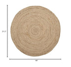SAFAVIEH Natural Fiber Collection Area Rug - 2'6" x 4' Oval, Natural Brown, Handmade Jute, Braided Border Design (NF801N) - color: Natural, size: 2'6" x 4' (Oval)