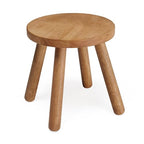 11.8" H Round Solid Wooden Stool Wood Plant Stand Woden Decorative Stool Garden Stool Portable Stand for Kitchen Bathroom Living Room Bedroom