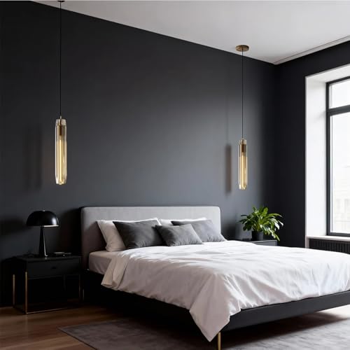 Pendant Lights Kitchen Island Pendant Lights Pendant Light fixtures Kitchen Pendant Light pendent Light 15" Amber Crystal lampshade Island Pendant Lights for Kitchen - color: Amber,Copper color
