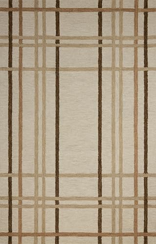Loloi Magnolia Home by Joanna Gaines Waylon Collection WAY-01 Natural/Bark 7'-9" x 9'-9" Area Rug - color: Natural / Bark, size: 7'9" x 9'9" (Rectangular)