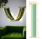 Macrame Fairy Lights Battery Operated with Remote,Large Macrame Wall Hanging with 20ft 100 LED String Lights,Green Gradient Warm White Light for Living Room,Bedroom,Christmas,Holiday Deco - color: Green-Warm White