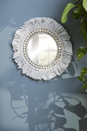 Primitives by Kathy Beaded Fringe Mirror