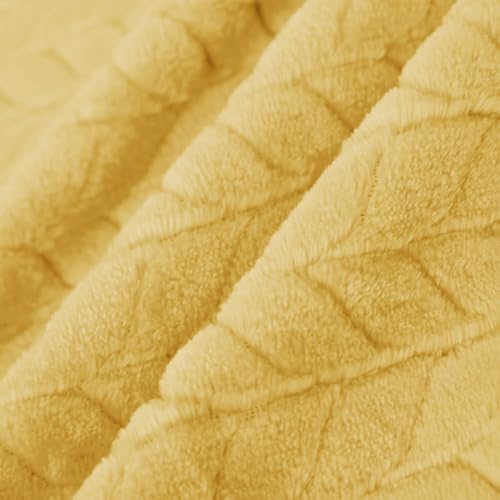 inhand Fleece Twin Blanket for Bed Champagne Gold Throw Blanket for Couch Super Soft Cozy Warm Blankets and Throws Lightweight Fuzzy Large Blanket for Sofa Bed Office,60x90 inches - color: Champagne Gold, size: Twin/Twin XL-60x90 IN